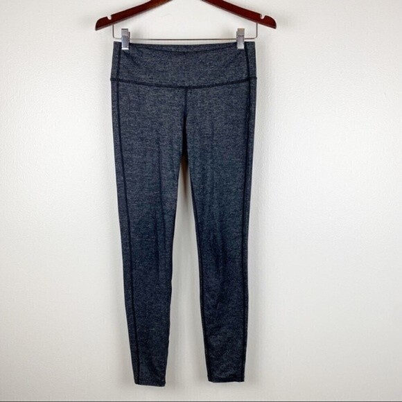 Athleta Quest Chaturanga Tight Leggings Heathered Black Size S - Picture 2 of 10
